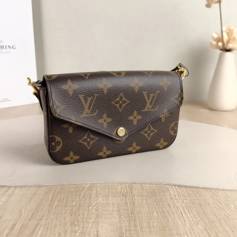 Louis Vuitton Crossbody Bag FÉLICIE STRAP & GO Monogram PVC Small 17 × 3.5 × 9.6 cm — cover view 2 of 5