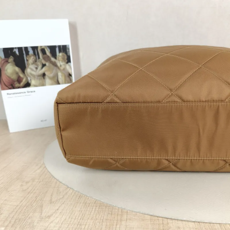 PRADA Shoulder Bag Re-Edition 1995 Brown Nylon One Size 36 × 11 × 25 cm — detail view 3 of 11