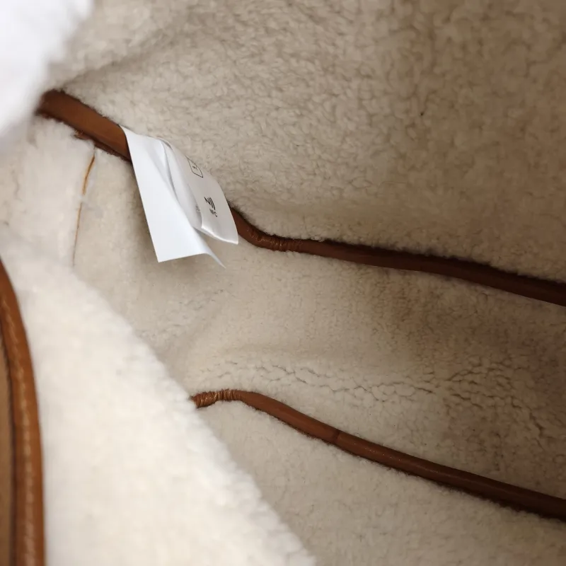 PRADA Crossbody Bag Messenger Bag Crossbody Bag Brown Lambskin · One Size 34 × 12 × 25 cm — detail view 1 of 10