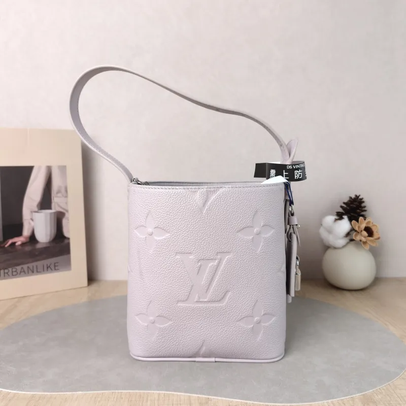 Louis Vuitton Top Handle Bag ALL IN BB Grey Calfskin BB 16 × 12 × 18 cm — detail view 8 of 12