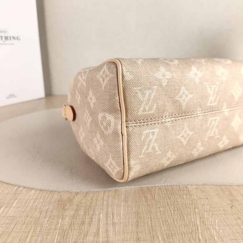 Louis Vuitton Crossbody Bag Speedy20 Beige · Charm PVC Small 20.5 × 12 × 13.5 cm — detail view 12 of 13