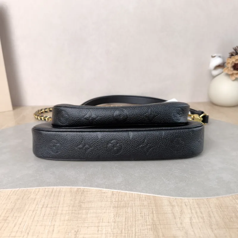 Louis Vuitton Crossbody Bag Multi Pochette Accessoires Black Calfskin Small 25 × 4.5 × 14.5 cm — cover view 5 of 5