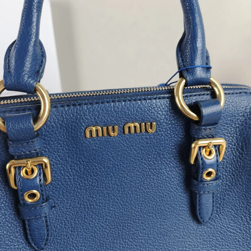 Miumiu Top Handle Bag Top Handle Bag Navy One Size 27 × 15 × 21 cm — detail view 2 of 11