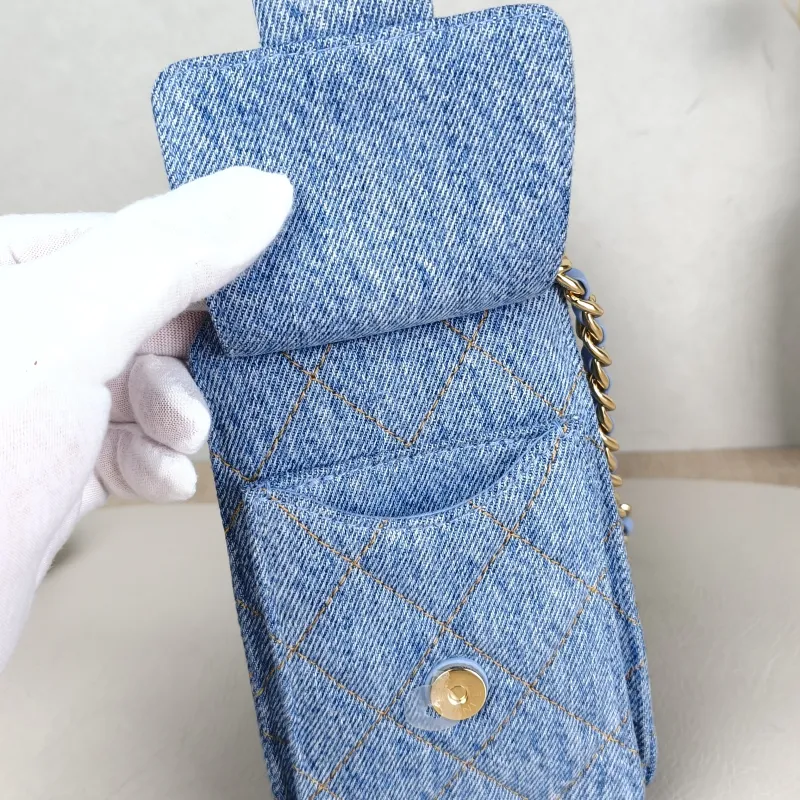 Chanel Crossbody Bag 25Bag Blue Mini 20 × 12.5 × 22 cm — detail view 6 of 12