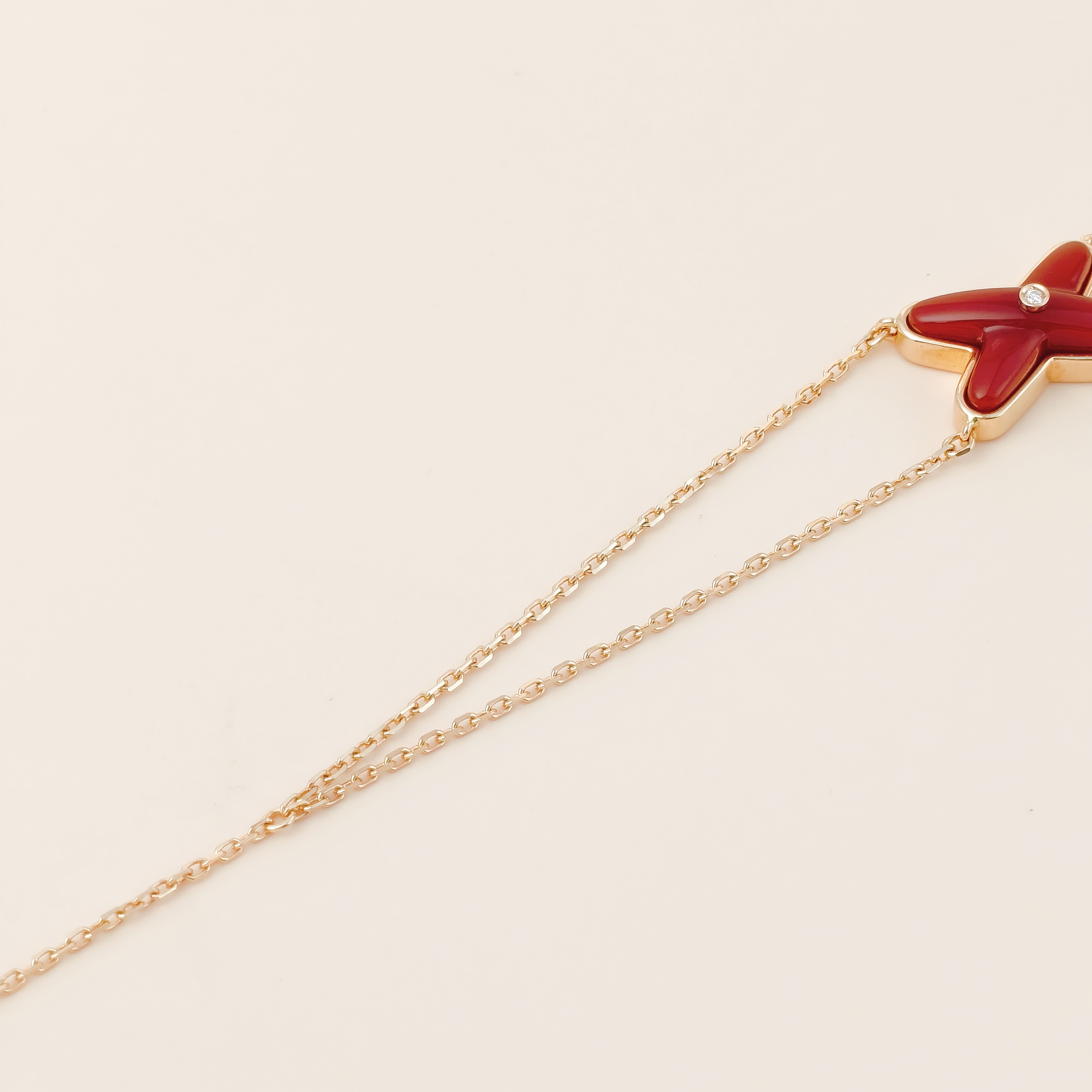 CHAUMET Bracelet Jeux de Liens Diamond18KR ose Gold One Size17cm — cover view 9 of 10