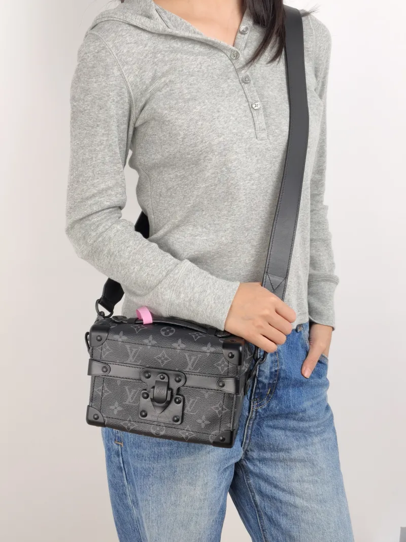 Louis Vuitton Crossbody Bag Soul Trunk Box Monogram PVC One Size 19 × 7 × 15 cm — on-model view 2 of 3
