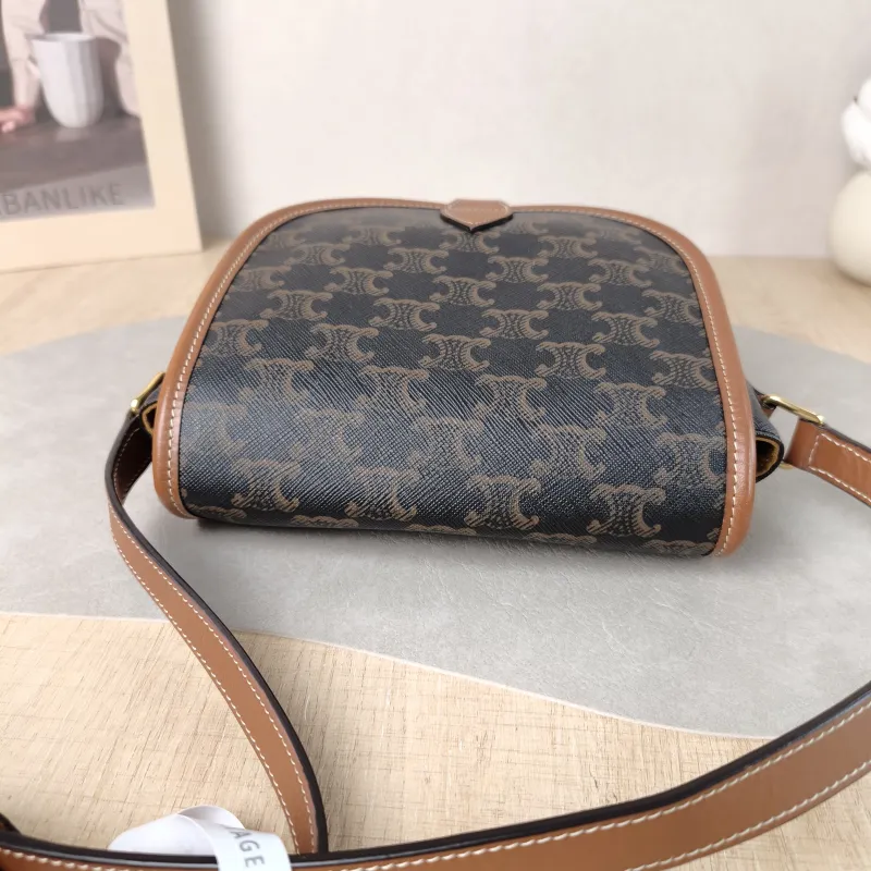 CELINE Crossbody Bag FOLCO Monogram PVC Medium 18.5 × 8 × 17 cm — detail view 11 of 12