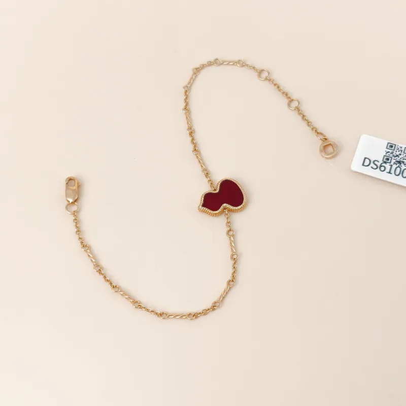 Qeelin Bracelet Wulu Collection Bracelet Red Agate 18KR ose Gold One Size 18cm — cover view 4 of 7