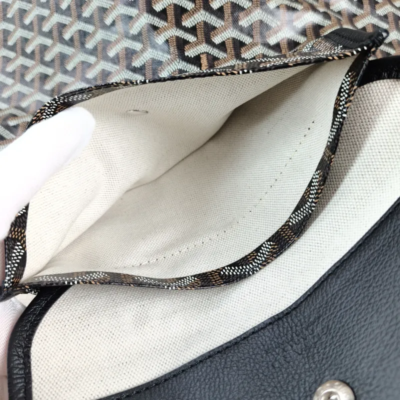GOYARD Shoulder Bag Boheme Hobo​ Black ine Canvas Small 43 × 14 × 27 cm — detail view 7 of 14