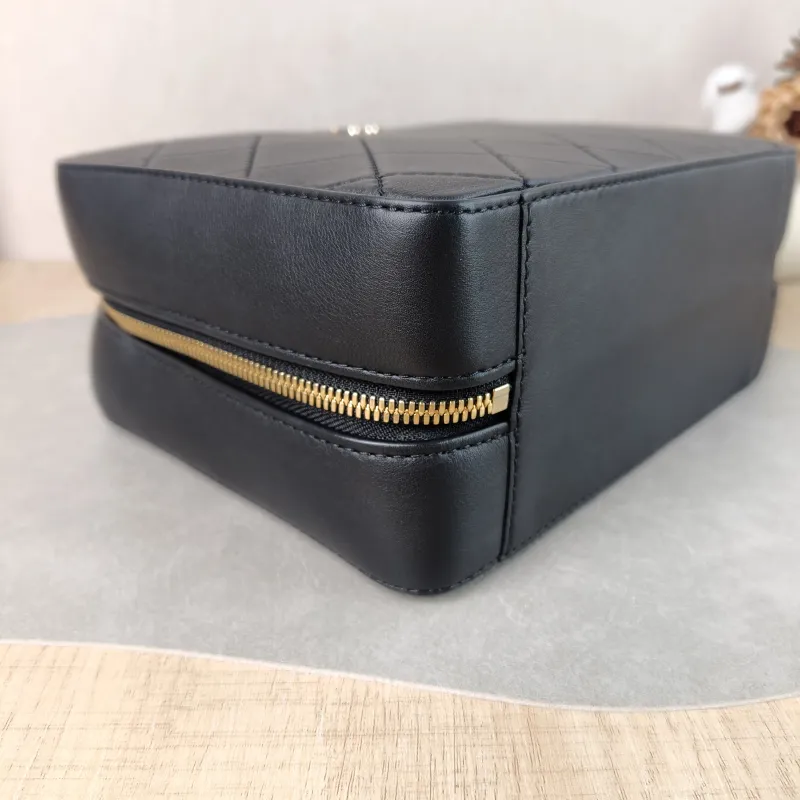 Chanel Crossbody Bag Box Bag Top Handle Crossbody Bag Black Calfskin 23 × 9.5 × 17 cm 29 — detail view 8 of 16