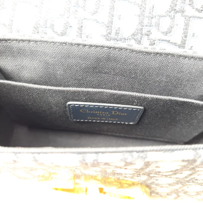 DIOR Crossbody Bag 30Montaigne 30 Box Box Blue Canvas Mini 17.5 × 5 × 11.5 cm — detail view 10 of 11