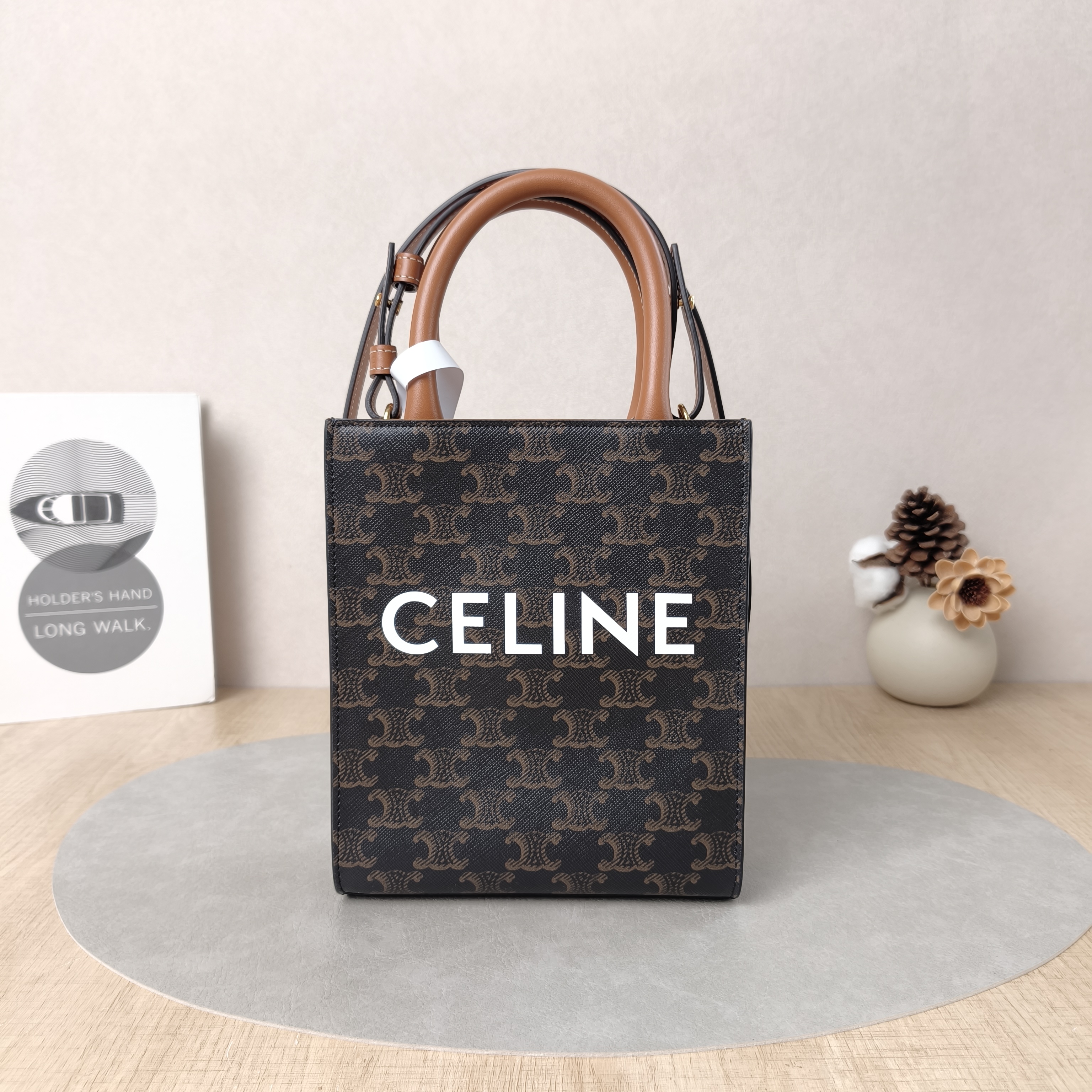 CELINE Crossbody Bag CABAS Mini Monogram PV Cmini17 × 4 × 20.5 cm