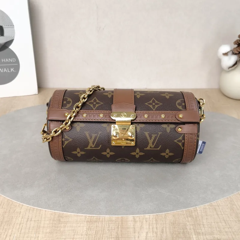 Louis Vuitton Crossbody Bag Papillon Trunk Monogram PVC Small19 × 9 × 9 cm