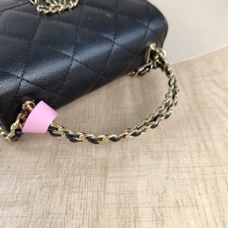 Chanel Crossbody Bag kelly Black Grained Calfskinnano15 × 5 × 11 cm — detail view 8 of 13