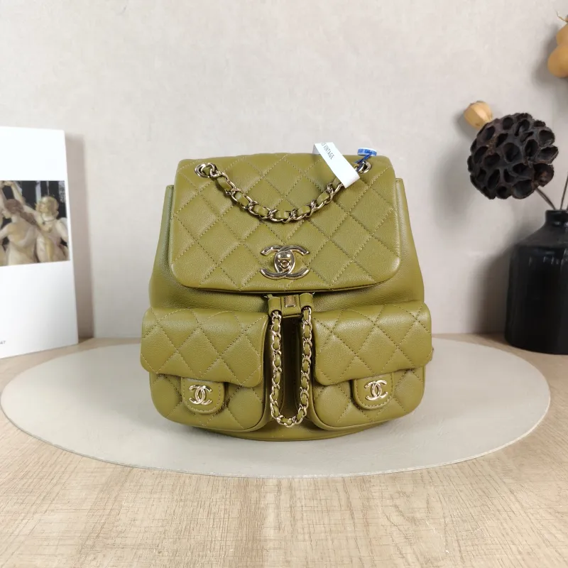 Chanel Backpack Duma Calfskin Medium 20.5 × 11.5 × 20 cm