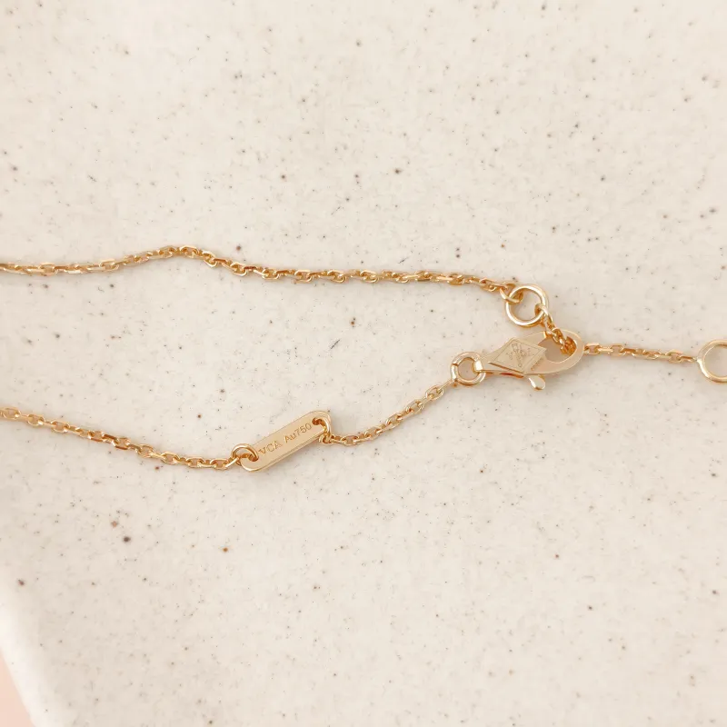 Van Cleef & Arpels Necklace Fauna Collection Butterflies Collection Pearl · White Mother-of-Pearl 18KY ellow Gold Sweet Mini 40cm — cover view 4 of 10