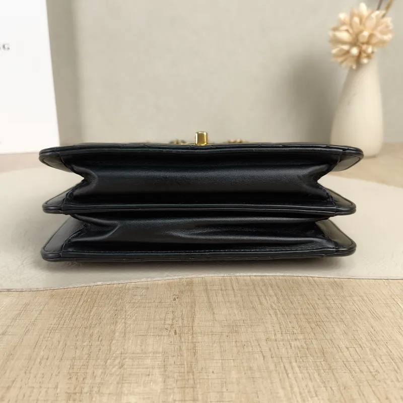 Chanel Crossbody Bagcf Collection Crossbody Bag Black Lambskin One Size19 × 9 × 14 cm — cover view 2 of 5