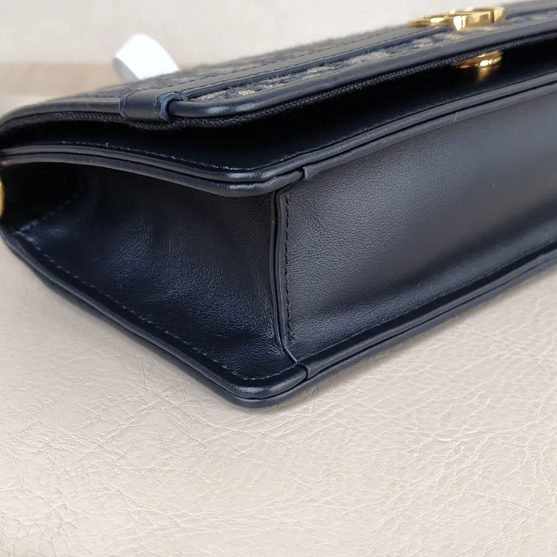 DIOR Crossbody Bag 30Montaigne Cigale Top Handle Crossbody Bag Blue Canvas One Size 20.5 × 5 × 11 cm — detail view 13 of 14