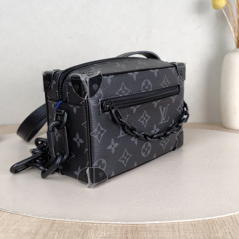 Louis Vuitton Crossbody Bag SOFT TRUNK Box Eclipse PVC Mini 18.5 × 8 × 13 cm — cover view 4 of 6