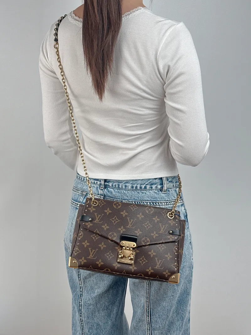Louis Vuitton Shoulder Bag Trunkie Box Chain Bag Monogram PVC Large 27 × 8 × 16 cm — on-model view 2 of 2