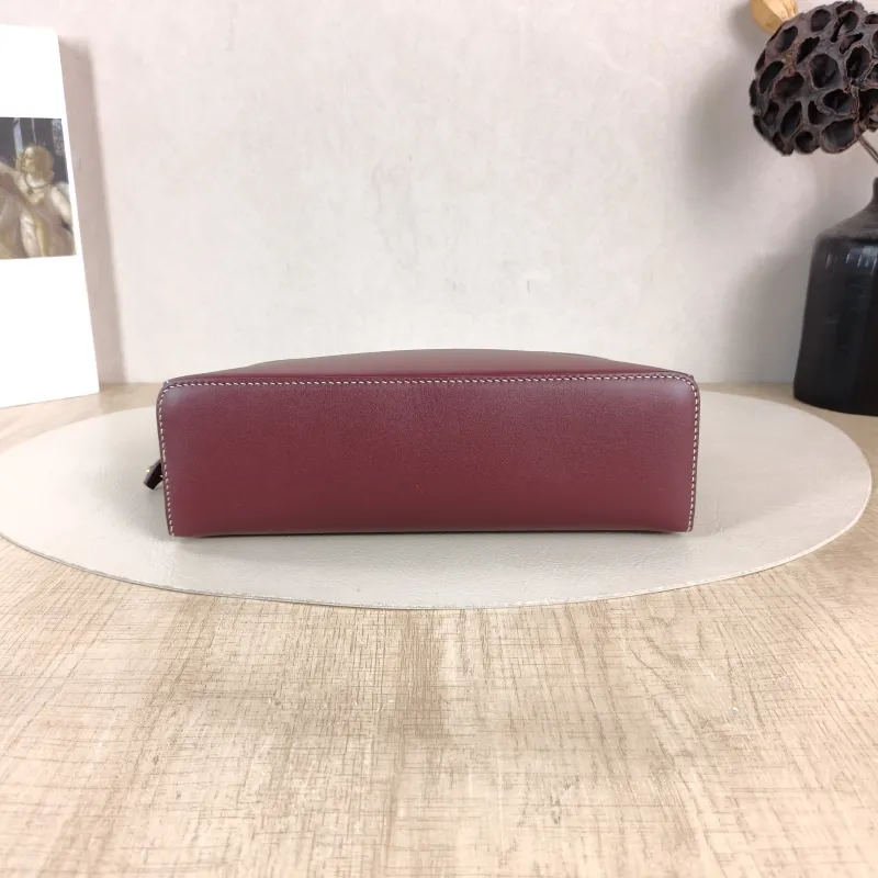 Loro Piana Crossbody Bag Extra Bag L23 Burgundy Calfskin One Size 23 × 7 × 12 cm — cover view 3 of 5