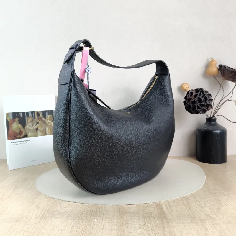 CELINE Shoulder Bag LULU hobo Black Calfskin Large 38 × 8 × 42 cm — cover view 6 of 6