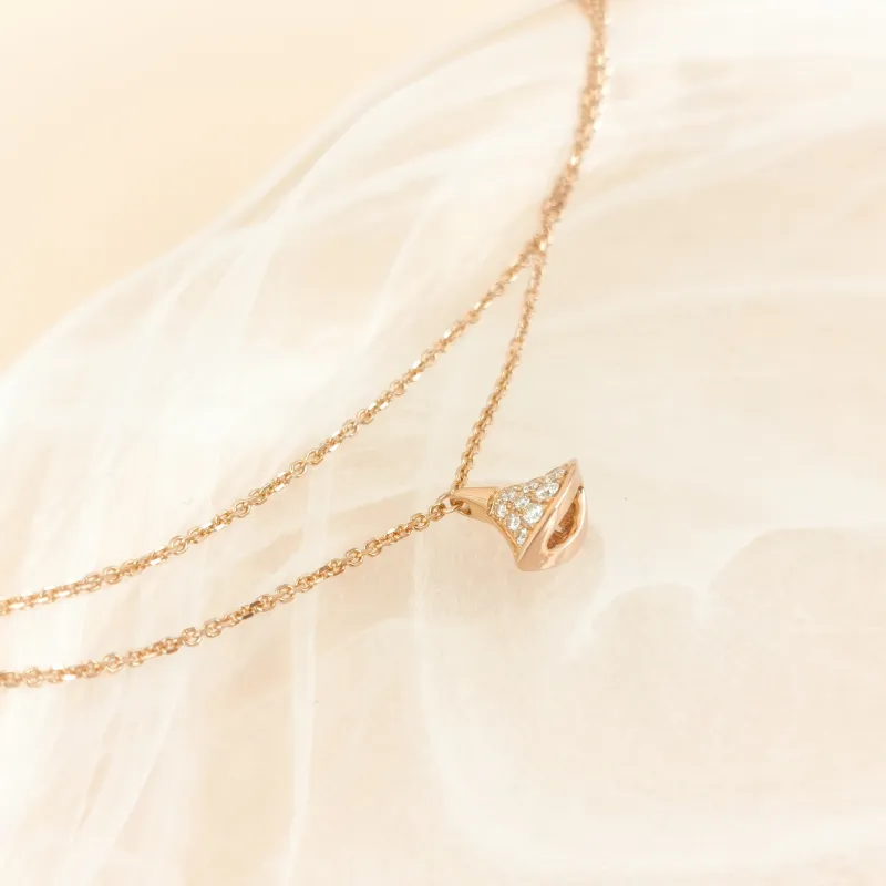 Bvlgari Bracelet DIVAS’ DREAM Collection Pavé Diamond Bracelet Rose Gold 18KR ose Gold Diamond One Size 15-17 — cover view 7 of 9