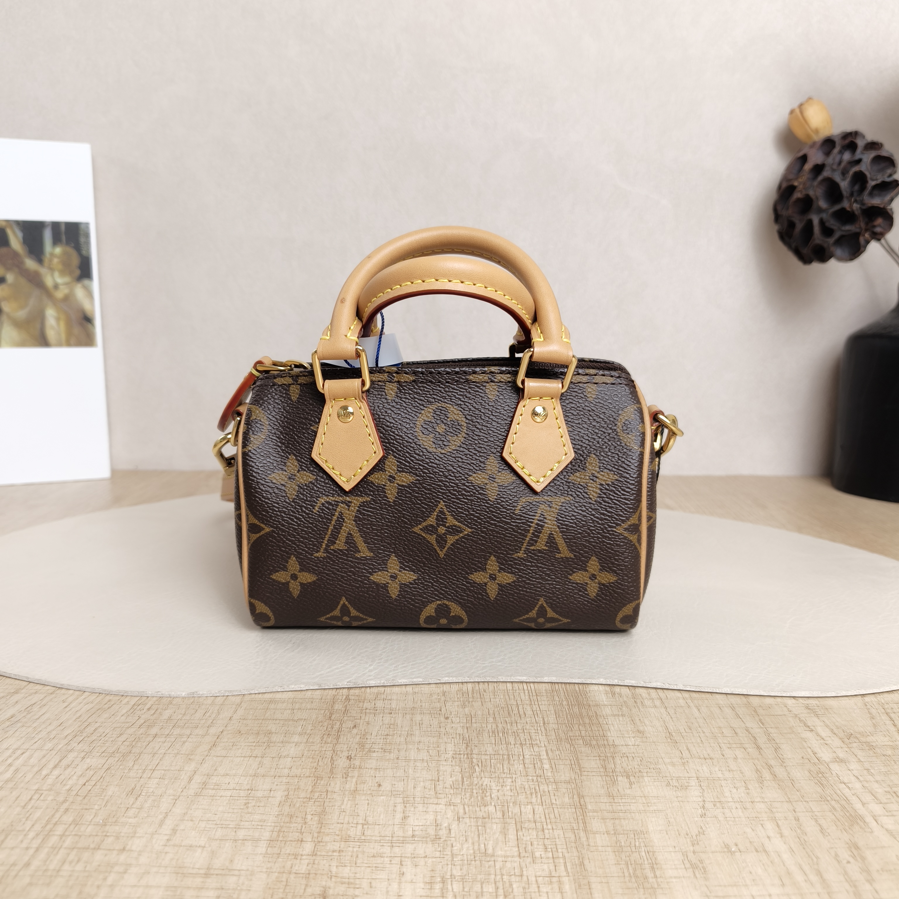 Louis Vuitton Crossbody Bag Speedy Nano Shoulder Strap PV Cnano16 × 7.5 × 10 cm — cover view 3 of 5