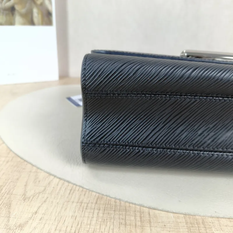 Louis Vuitton Crossbody Bag Twist Black Epi Embossed Calfskin Medium 23 × 9.5 × 17 cm — detail view 13 of 13