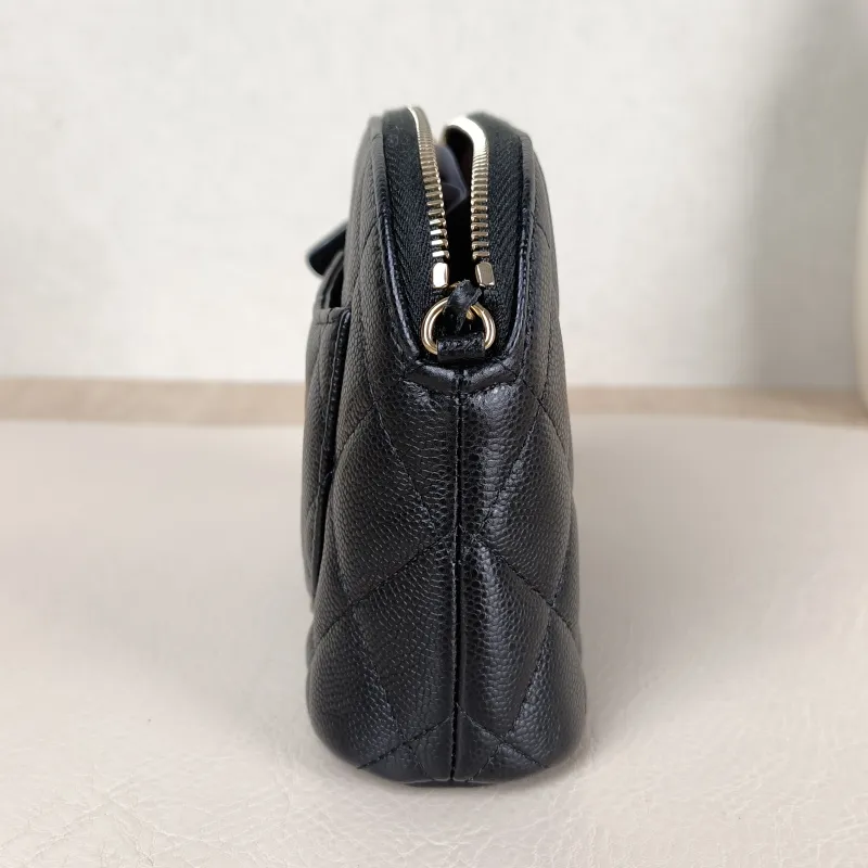 Chanel Crossbody Bag Chain Bag Black Grained Calfskin One Size 16 × 2.5 × 11 cm — detail view 5 of 12