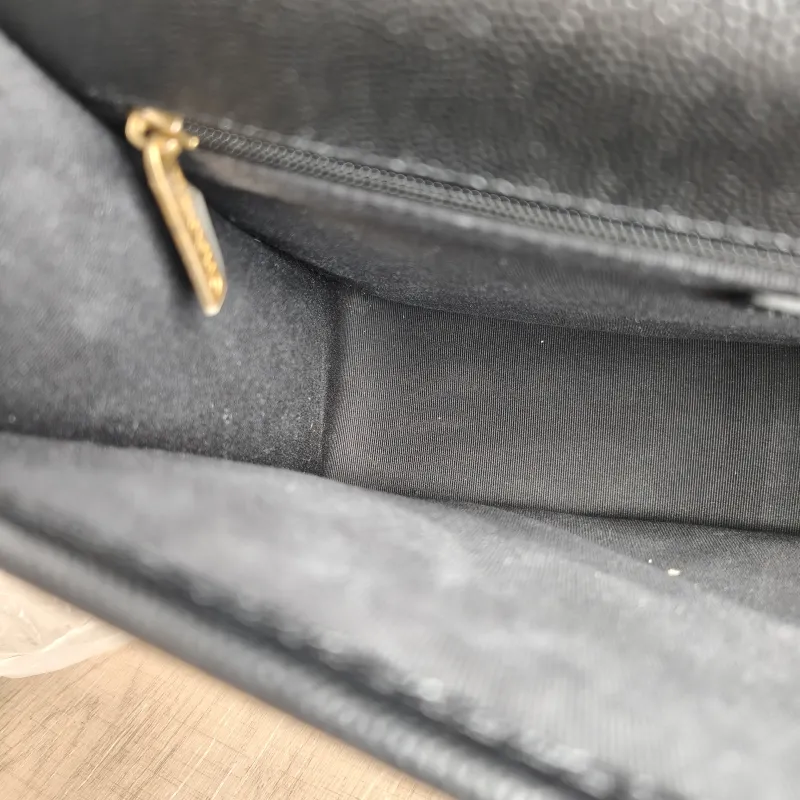 Chanel Backpack Backpack Black with Gold-Tone Hardware Grained Calfskin One Size 31 × 10 × 25 cm — detail view 11 of 13
