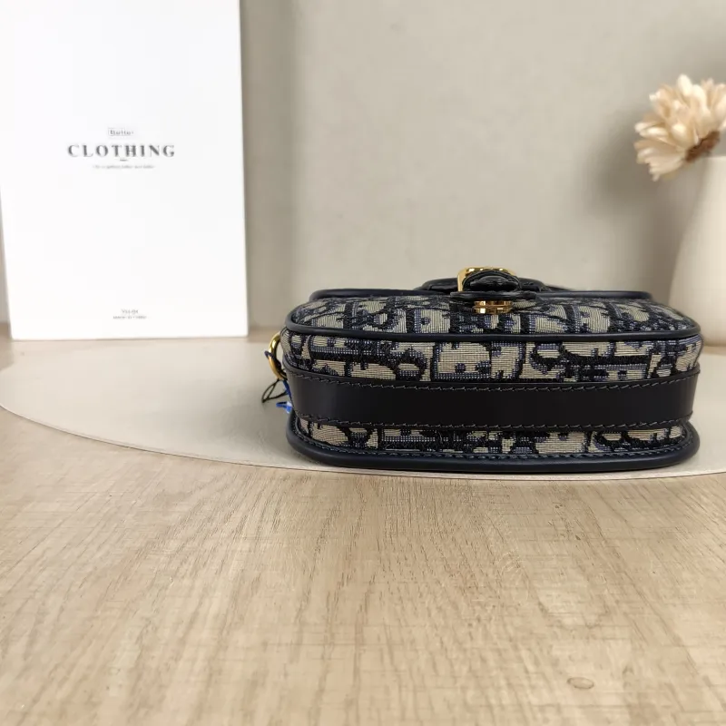 DIOR Crossbody Bag Bobby Blue Canvas Small18 × 5 × 14 cm — detail view 5 of 12