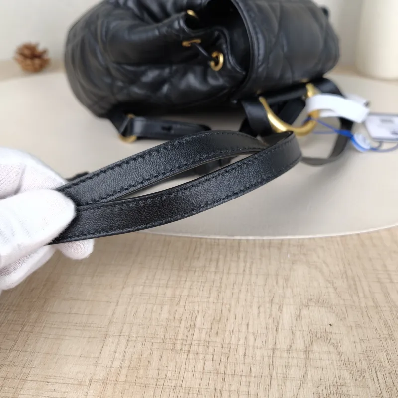 DIOR Backpack Caro Shoulder Bag Black SL ambskin Small18 × 8.5 × 18.5 cm — detail view 4 of 13