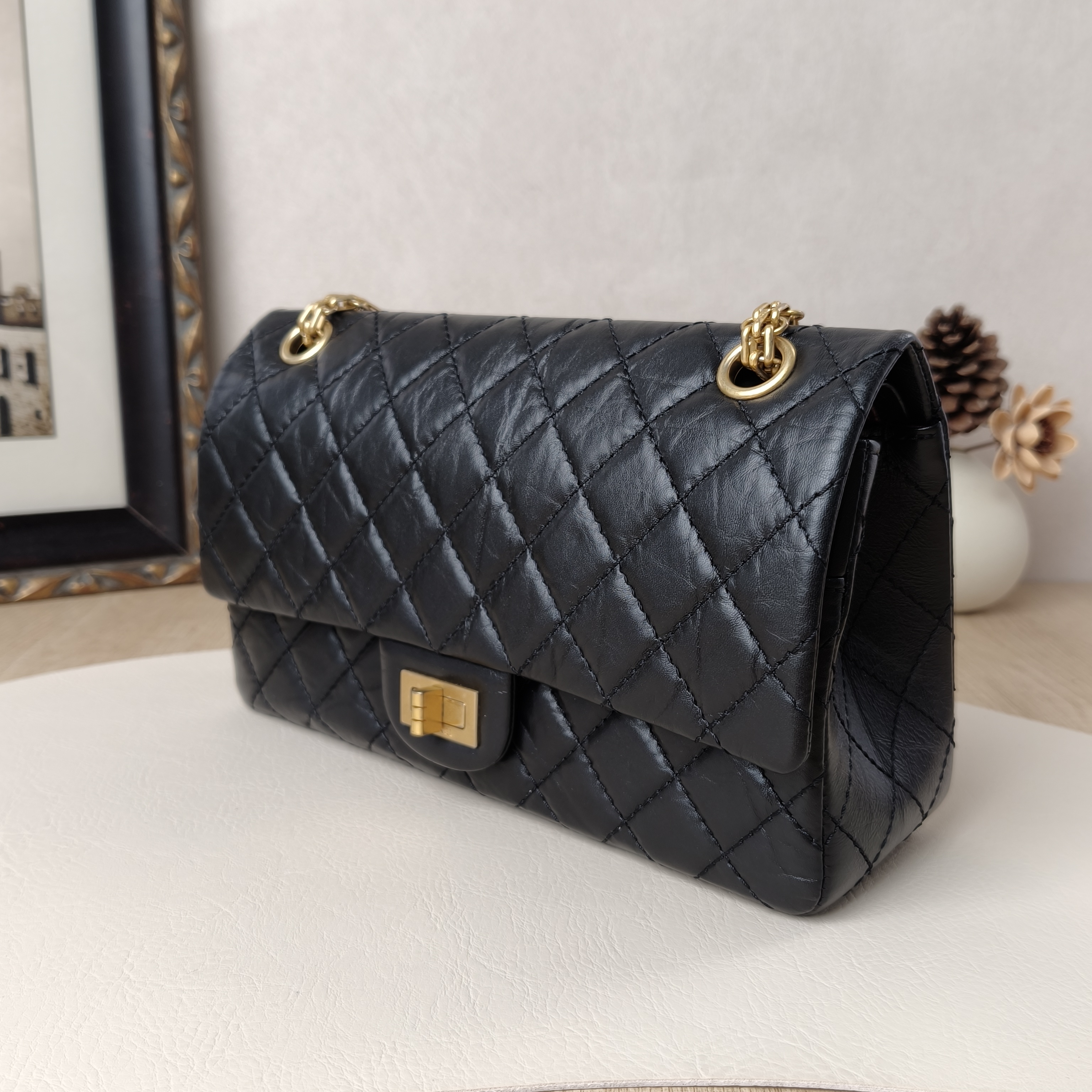 Chanel Shoulder Bag2.55Black Calfskin Small24 × 7.5 × 16 cm — cover view 9 of 9