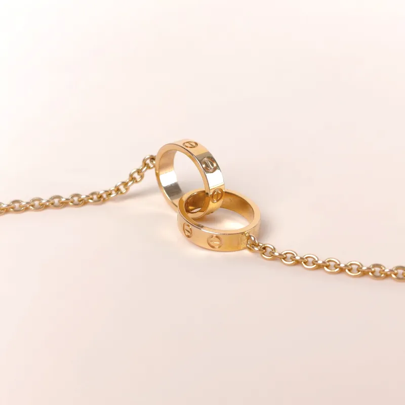 CARTIER Necklace Love Collection Pendant Rose Gold 18KR ose Gold One Size 44cm — cover view 4 of 6