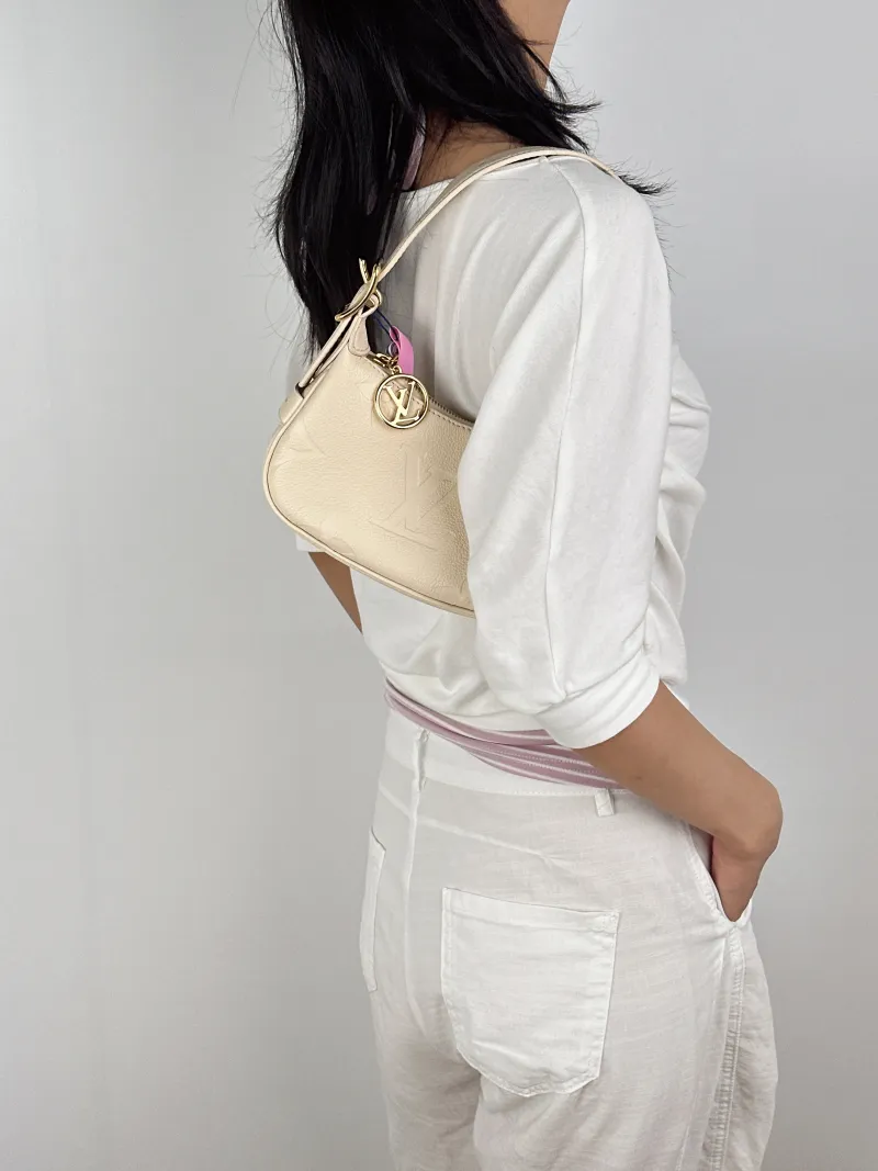 Louis Vuitton Shoulder Bag Moon White Calfskinmini20.5 × 5 × 11 cm — on-model view 3 of 3