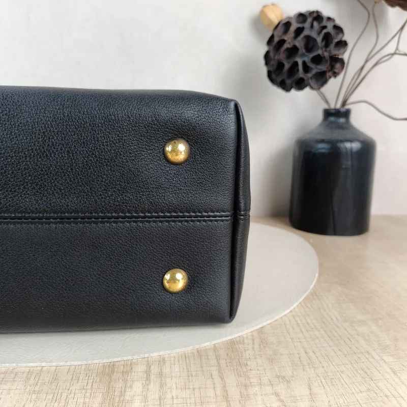 Louis Vuitton Shoulder Bag Low Key Hobo Shoulder Bag Black Calfskin Small 24 × 16 × 28 cm — detail view 1 of 12