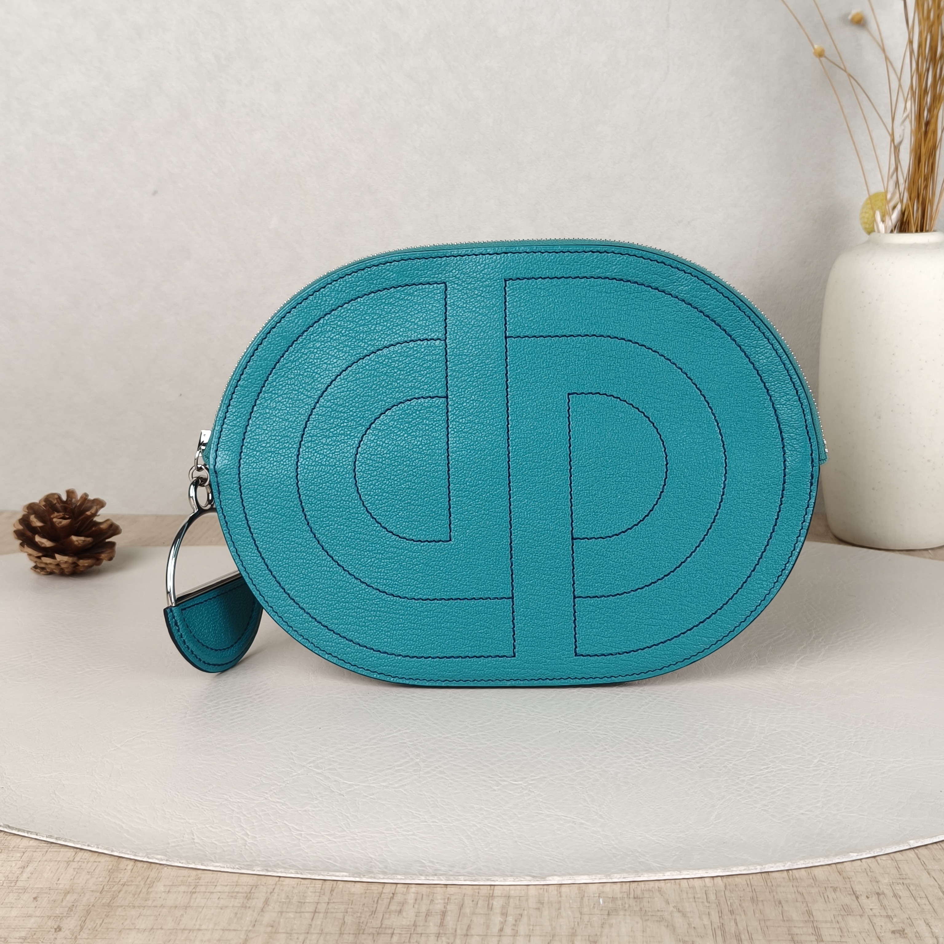 Hermès Clutch Clutch Green Calfskin20*15