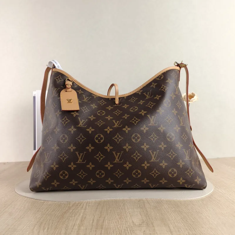 Louis Vuitton Crossbody Bag Carryall Monogram PVC Medium 39 × 15 × 30 cm