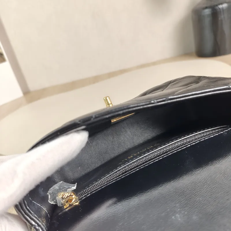 Chanel Crossbody Bag 24b Black Lambskin Mini 19 × 8.5 × 14 cm — detail view 13 of 13