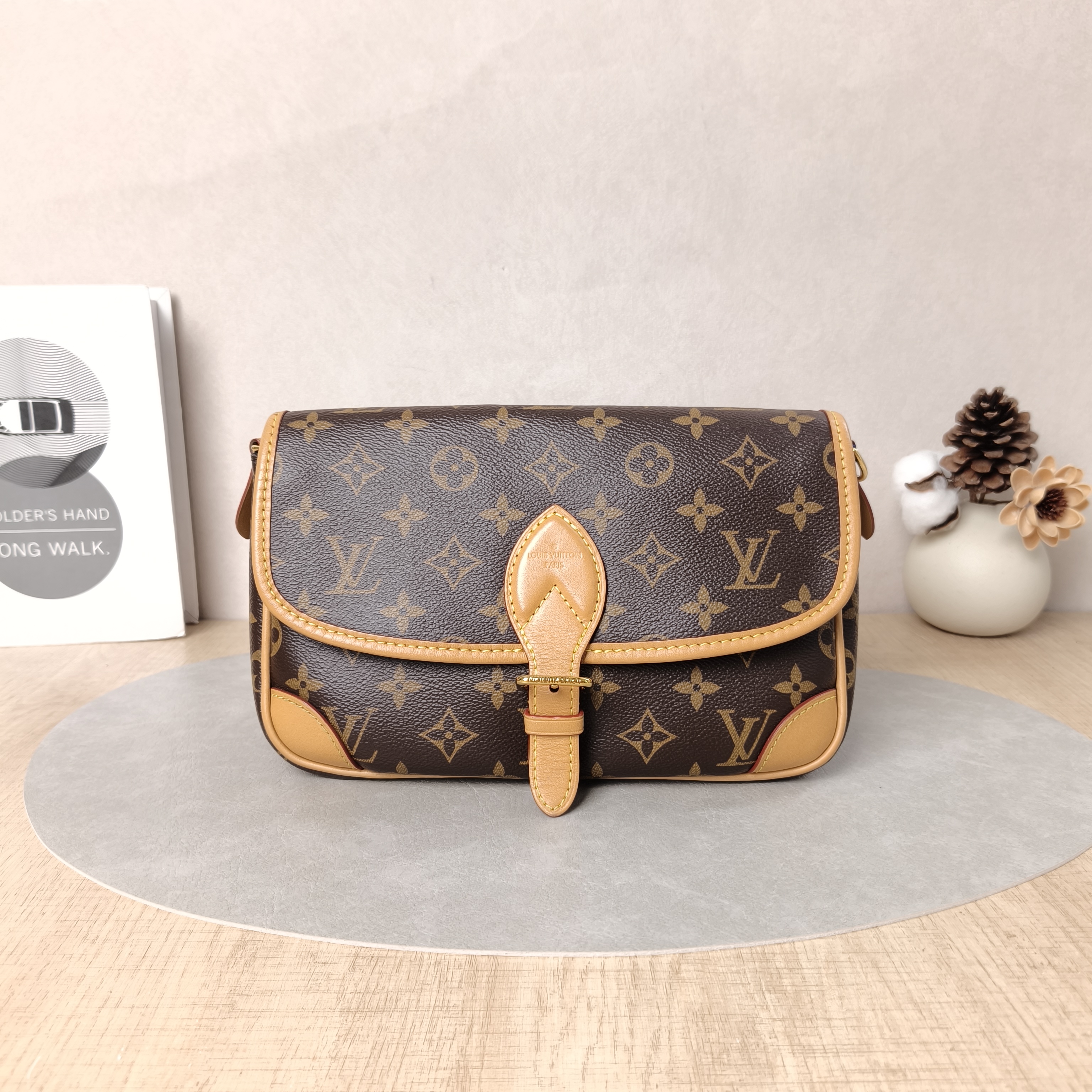 Louis Vuitton Crossbody Bag Diane Baguette Bag Shoulder Strap PVC Small24 × 9 × 15 cm