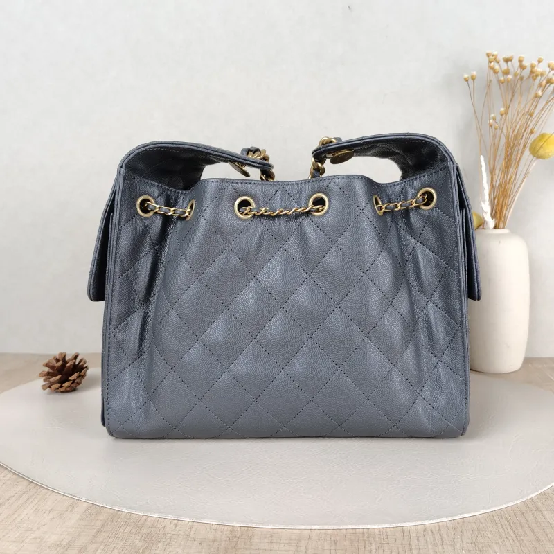 Chanel Shoulder Bag25Bag Grey Calfskin Small26 × 14 × 30 cm — cover view 6 of 6