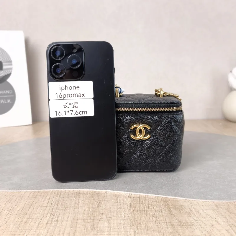 Chanel Crossbody Bag Edition Black Grained Calfskin nano 10 × 7 × 9 cm — cover view 3 of 5