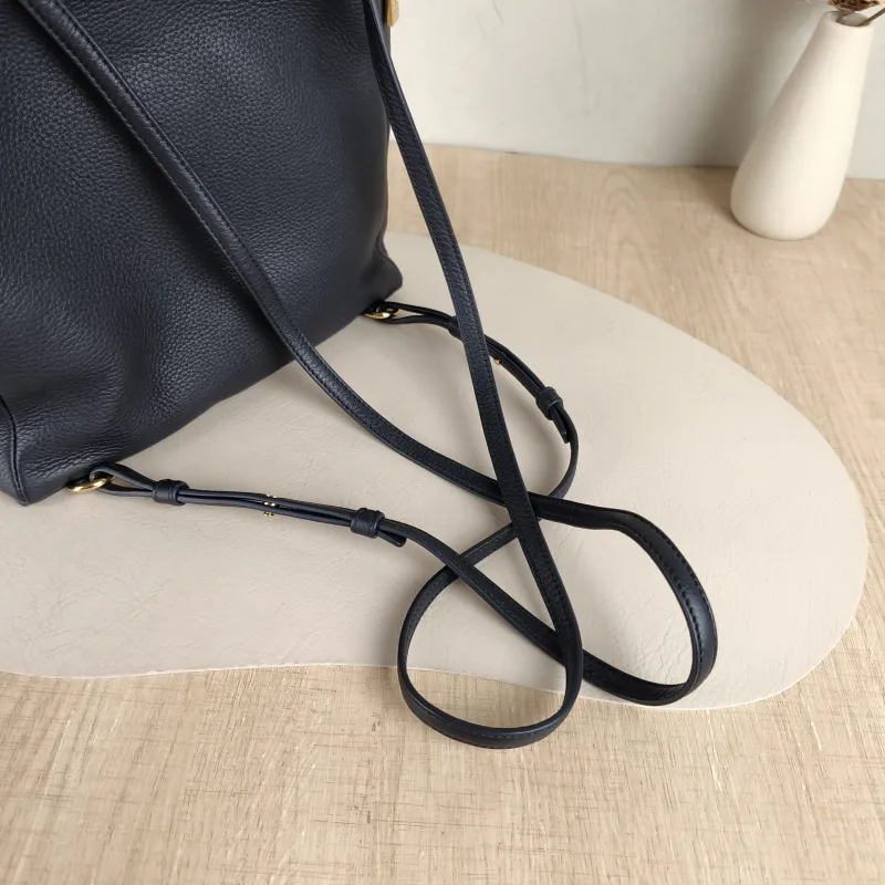 Loro Piana Backpack Backpack Black Calfskin One Size23 × 8 × 21 cm — detail view 5 of 10