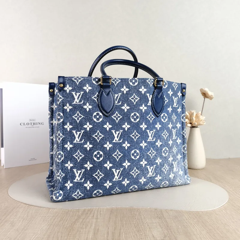 Louis Vuitton Shoulder Bag Onthego Medium Blue Medium 31 × 14 × 24 cm — cover view 2 of 6