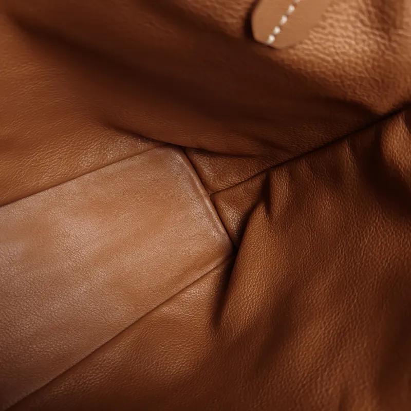GOYARD Top Handle Bag ANJOU Shopping Tote Brown Calfskin Mini 19.5 × 9 × 19.5 cm — detail view 3 of 10