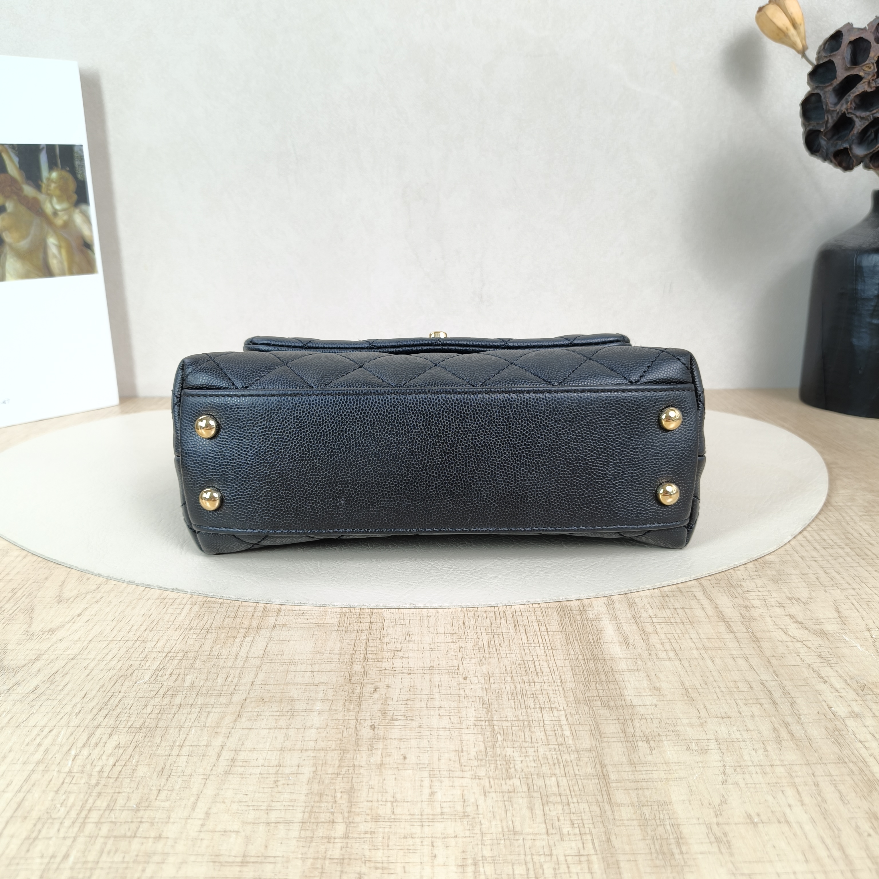 Chanel Top Handle Bag Coco HandleBlack Grained Calfskin Small24 × 10 × 14 cm — cover view 2 of 6