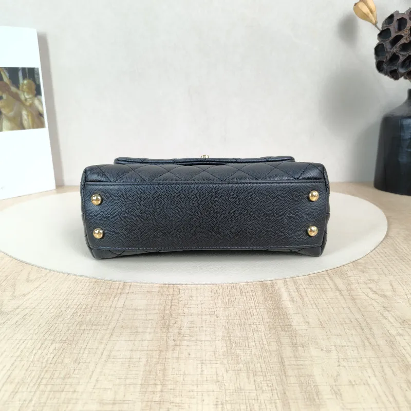 Chanel Top Handle Bag Coco Handle​Black Grained Calfskin Small24 × 10 × 14 cm — cover view 2 of 6