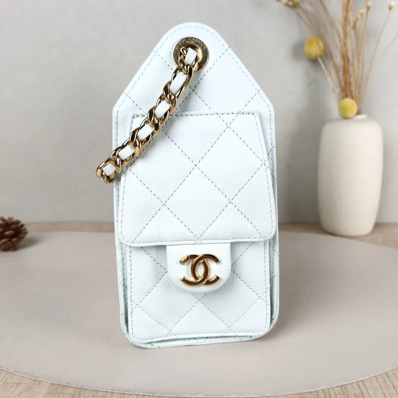 Chanel Crossbody Bag 25Bag Green Grained Calfskin Mini 22 × 12.5 × 20 cm — detail view 9 of 12