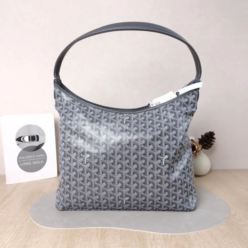 GOYARD Shoulder Bag Boheme Hobo​ Grey ine Canvas Small 43 × 14 × 27 cm — cover view 2 of 6